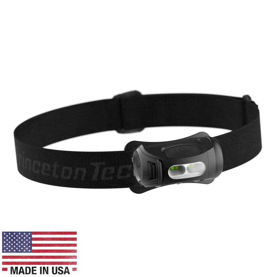 Princeton Tec Fred Headlamp - Black with Red LED (FRED21-BK)