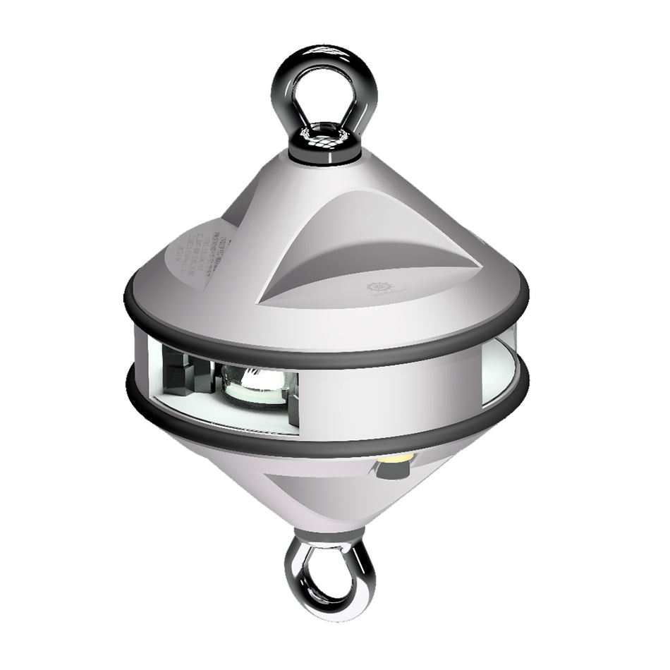 Lopolight Series 200-012 - Hoist Light - 2NM - White - Silver Housing