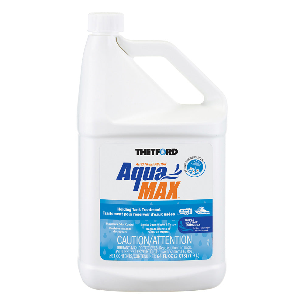 Thetford Marine AquaMax Holding Tank Treatment - 64 oz Spring Shower Scent for RV & Marine Waste Management
