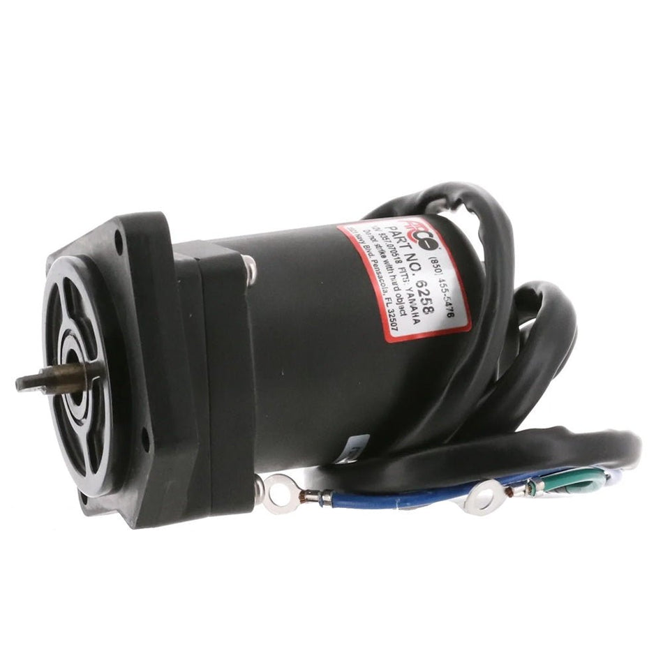 ARCO Marine Replacement Outboard Tilt Trim Motor - Yamaha-4 Bolt, 5/8" Flat Blade Shaft - 6258