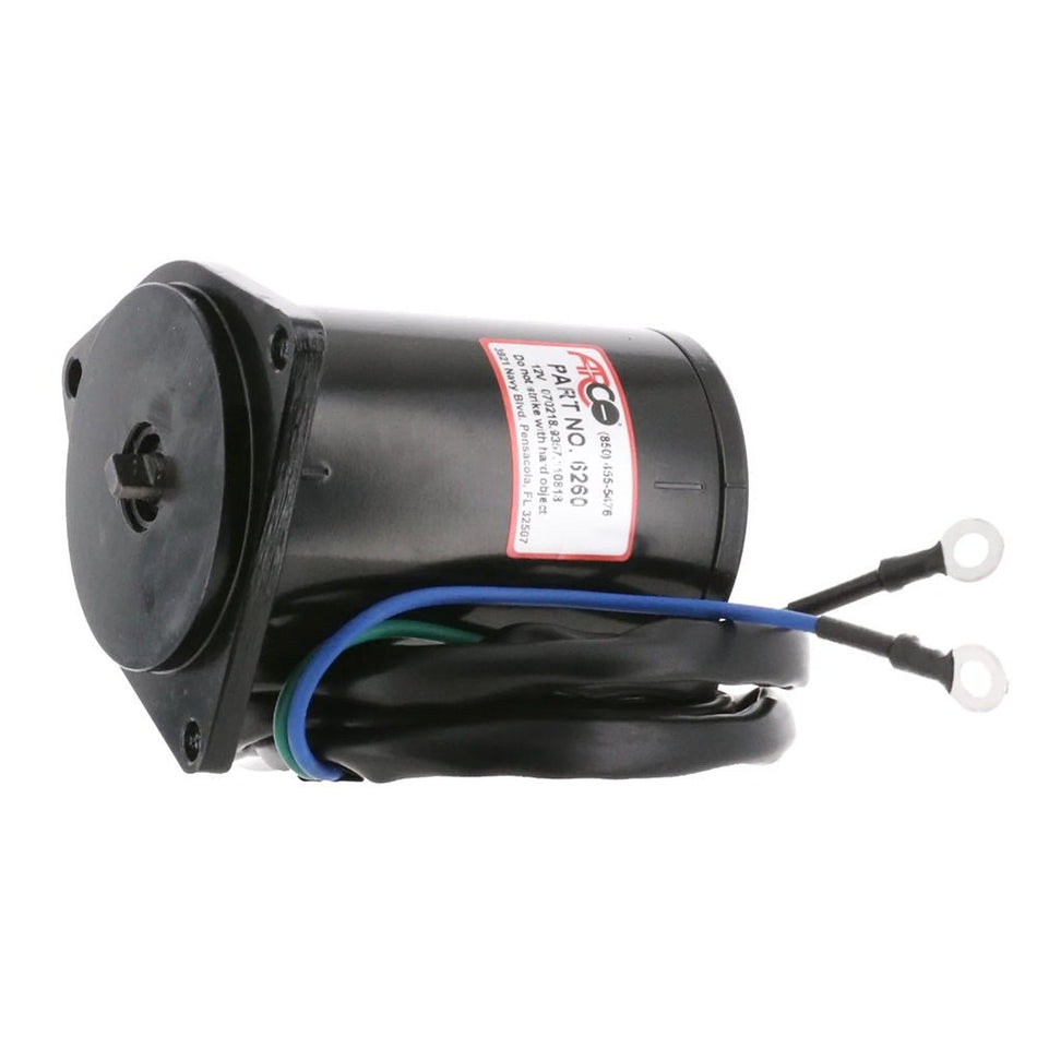 ARCO Marine Replacement Outboard Tilt Trim Motor - Yamaha, 2-Wire, 3 Bolt, Flat Blade - 6260
