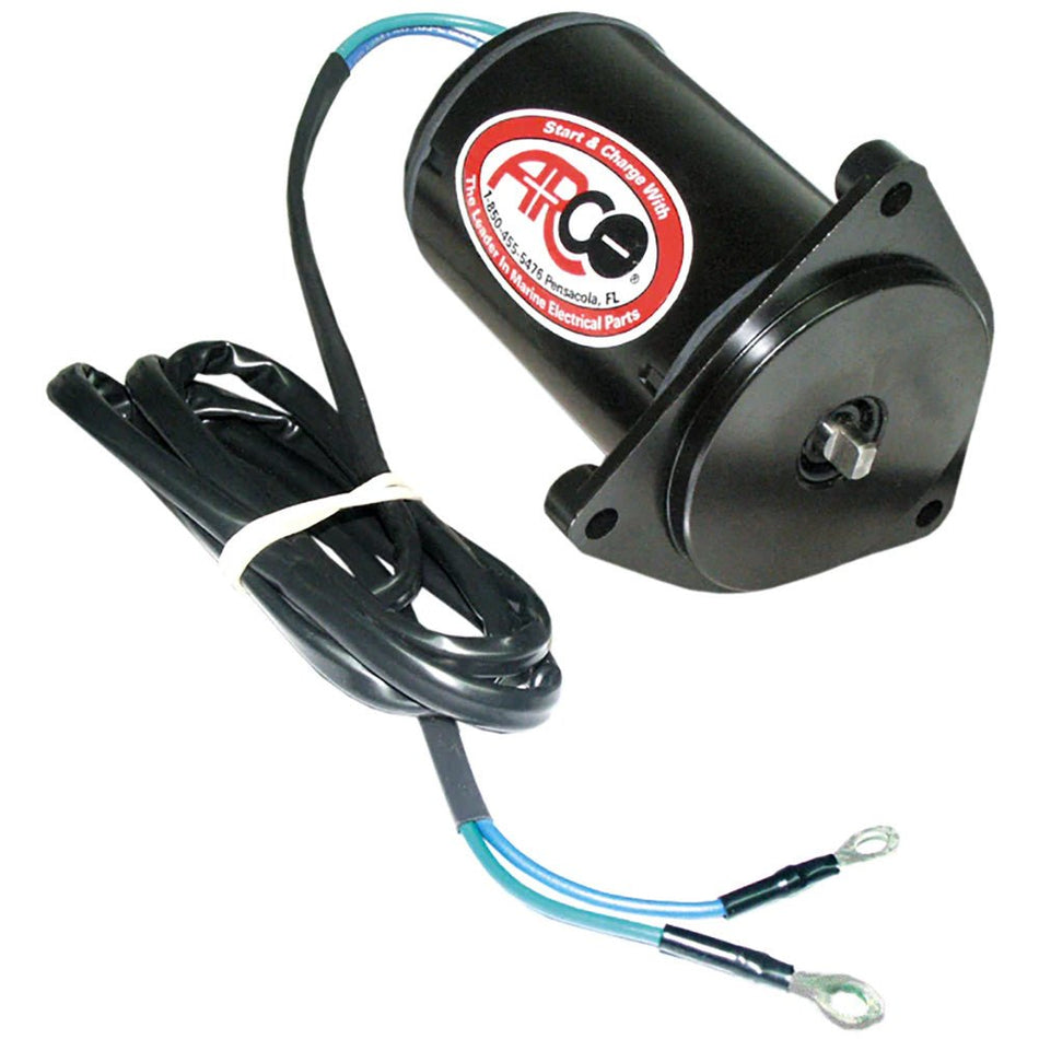 ARCO Marine Replacement Outboard Tilt Trim Motor - Yamaha, 2-Wire, 3 Bolt, Flat Blade - 6260