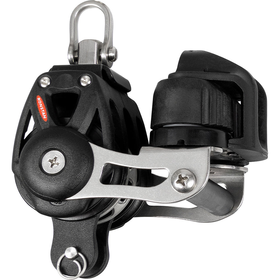 Ronstan RF46330 Series 40 Orbit RT Triple Block with Becket, Cleat & Swivel