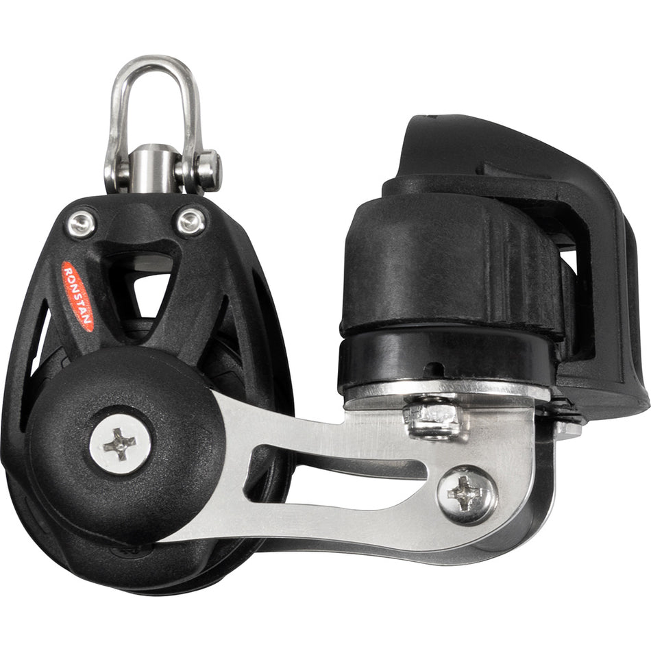 Ronstan RF48120 Series 40 Orbit Single BB Block with Cleat & Swivel