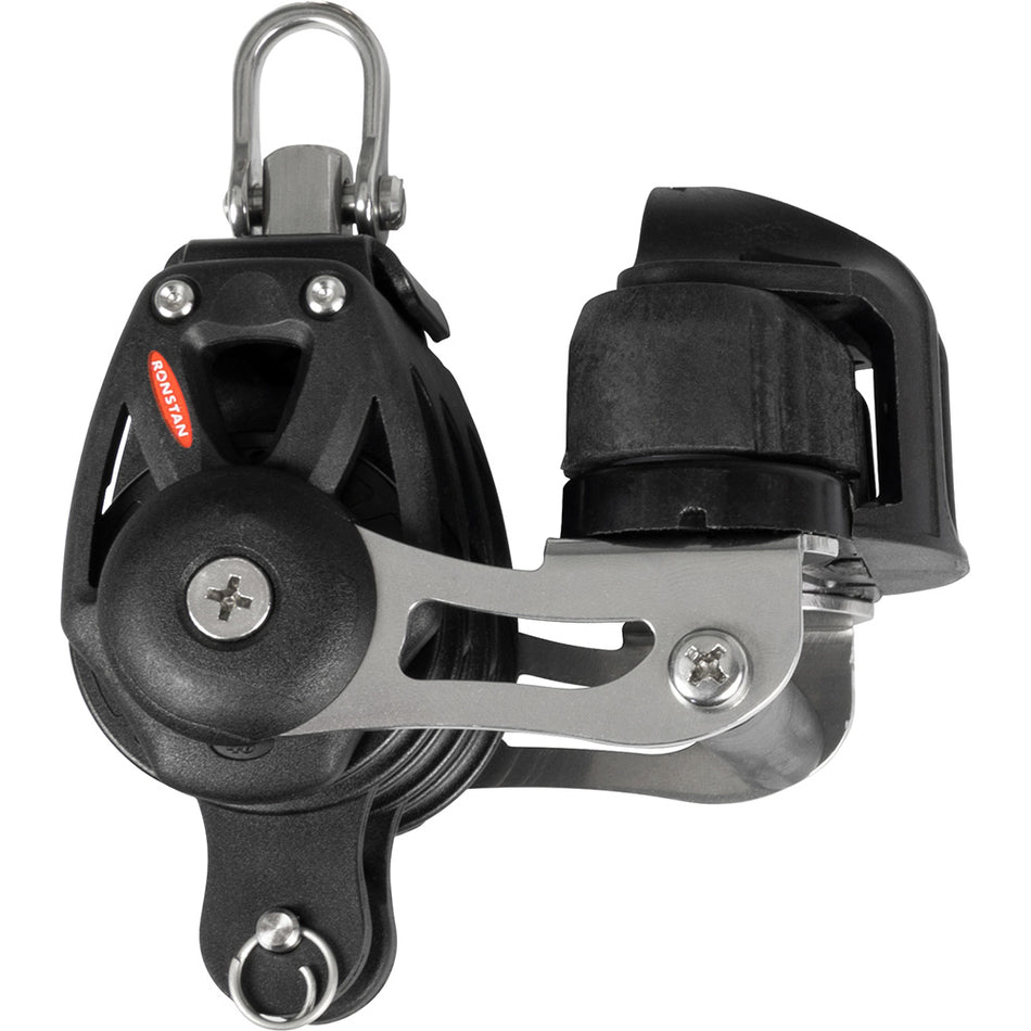 Ronstan RF48330 Series 40 Orbit BB Triple Block with Becket, Cleat & Swivel Shackle