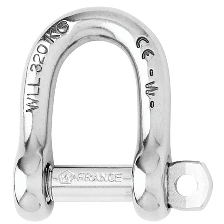 Wichard Marine Self-Locking D Shackle - 12mm Diameter - Part #1206