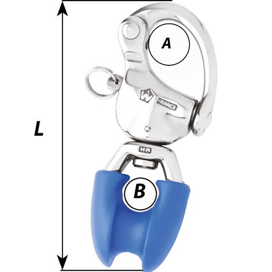 Wichard Marine HR Snap Shackle with Thimble Eye - Part Number 2495