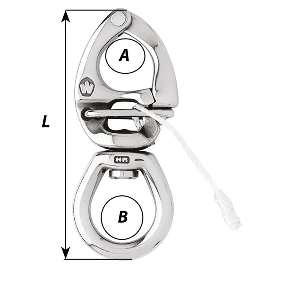 Wichard Marine 2775 HR Quick Release Snap Shackle with Large Bail - 4-21/64"