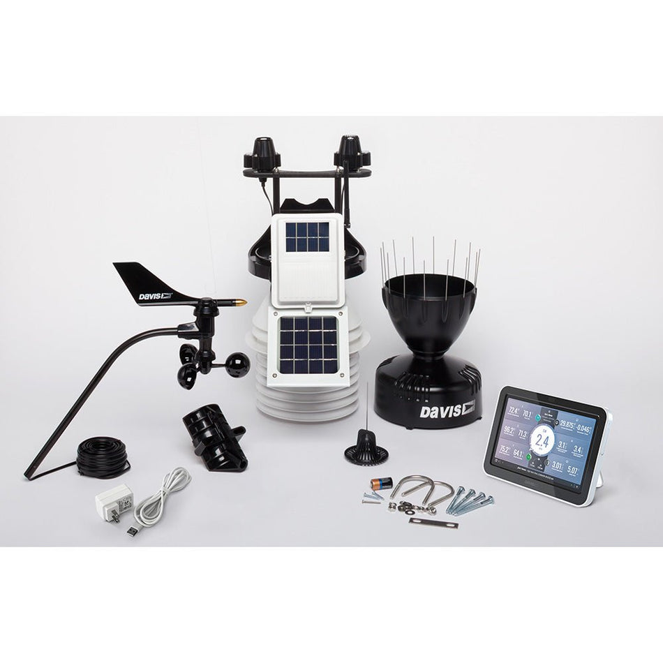 Davis Vantage Pro2 Wireless Weather Station w/WeatherLink Console, 24hr Fan Aspirated Radiation Shield, UV &amp; Solar Sensors