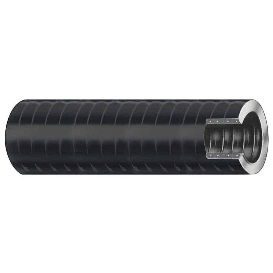 Trident Marine 3/4" x 50&#39; VAC XHD Bilge &amp; Live Well Hose - Hard PVC Helix - Black