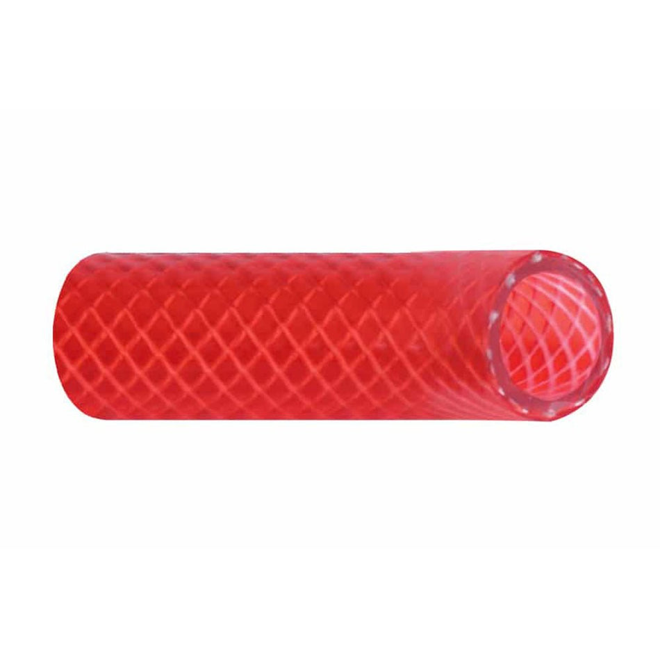 Trident Marine 3/4" x 50&#39; Boxed Reinforced PVC (FDA) Hot Water Feed Line Hose - Drinking Water Safe - Translucent Red