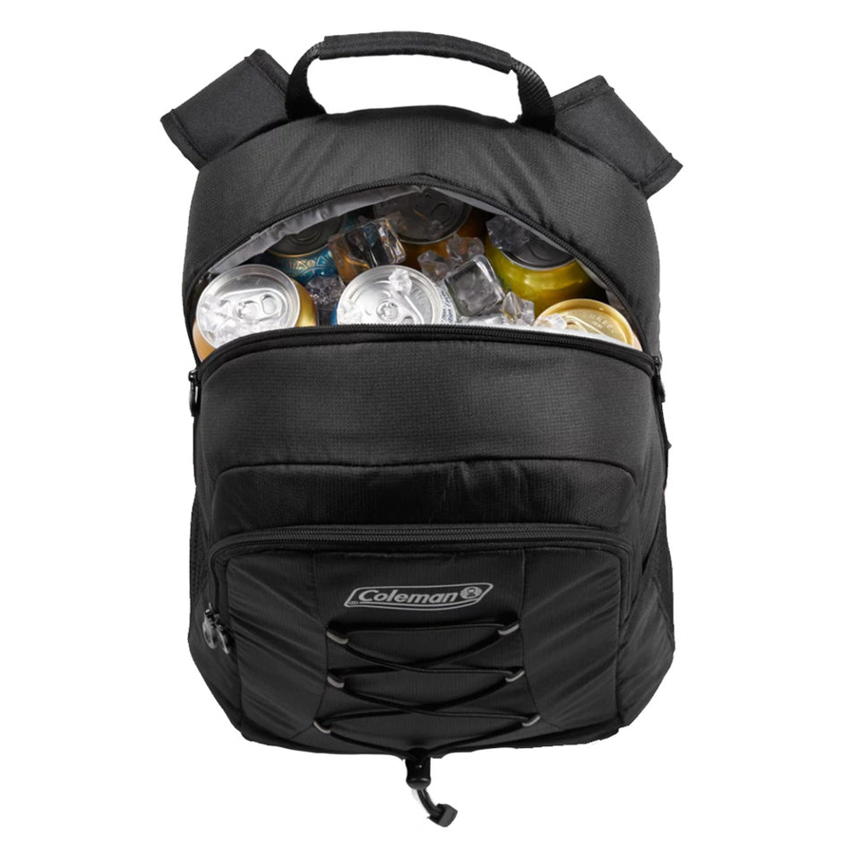 Coleman CHILLER* 28-Can Soft-Sided Backpack Cooler - Black