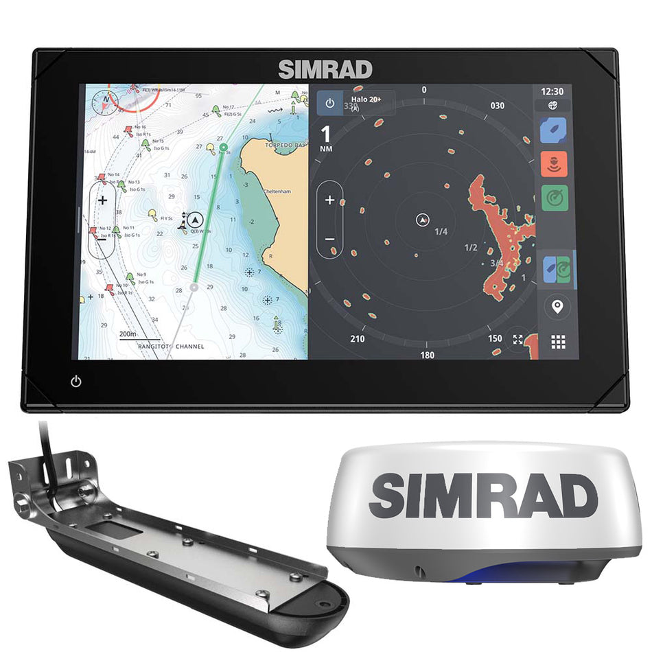 Simrad NSX* 3009 Radar Bundle - HALO20+ Radar Dome & Active Imaging* 3-in-1 Transducer