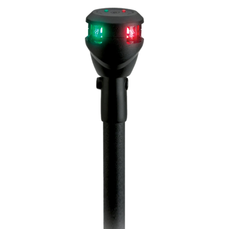 Attwood LightArmor Bi-Color 14in Straight Locking Collar Pole 3-Pin LED with Task Light