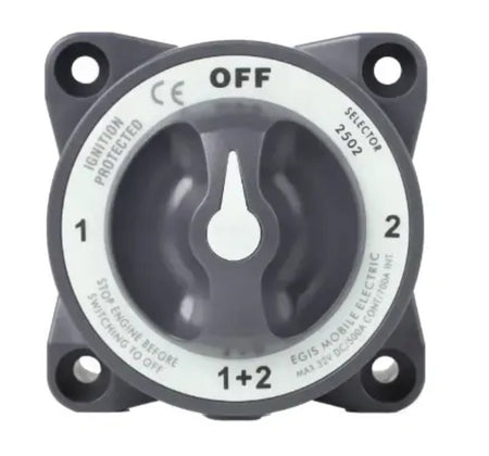 EGIS 2502 Heavy Duty-Series 600A  Battery Selector Switch Off/1/Both/2