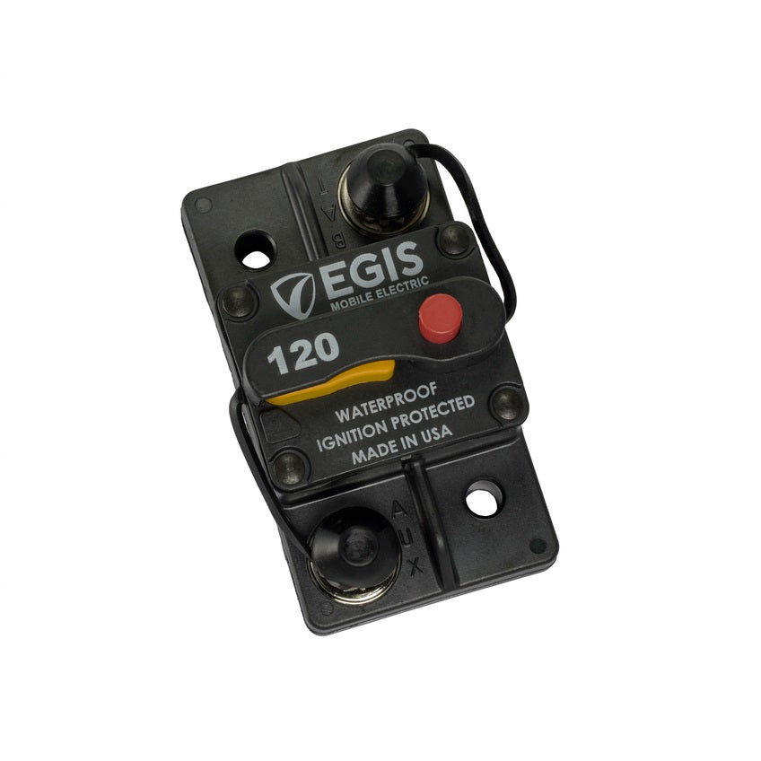 Egis Mobile Electronics 285-Series 120 Amp Circuit Breaker Surface Mount - Part 4703-120