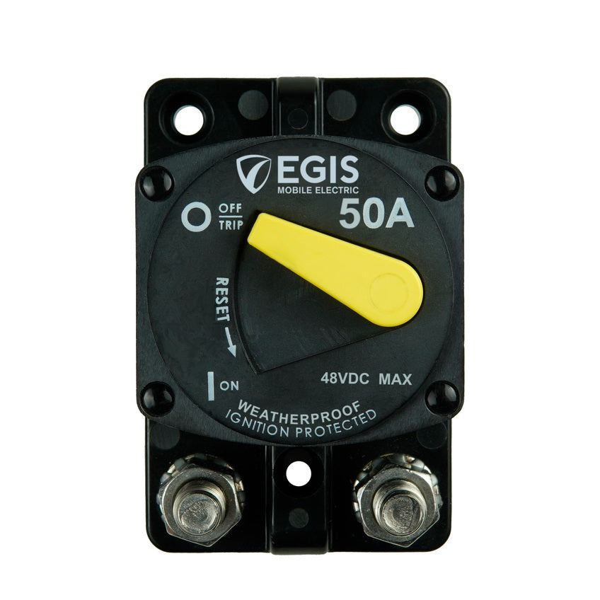 Egis Mobile Electronics 87-Series 50 Amp Circuit Breaker Surface Mount - Part Number 4704-050