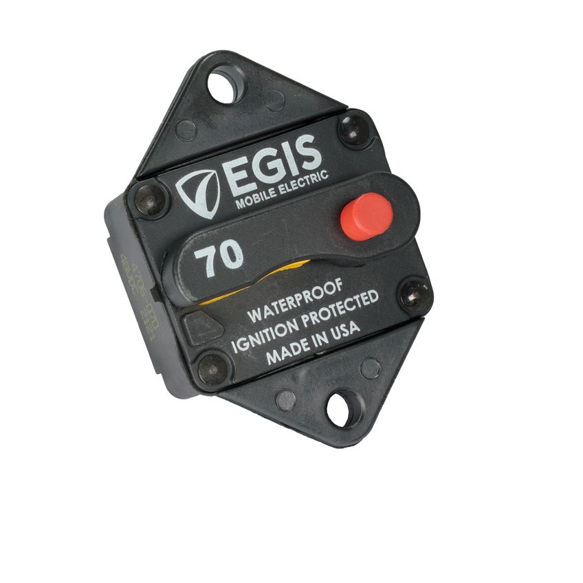 Egis Mobile Electronics 285-Series 70 Amp Circuit Breaker Panel Mount 4706-070