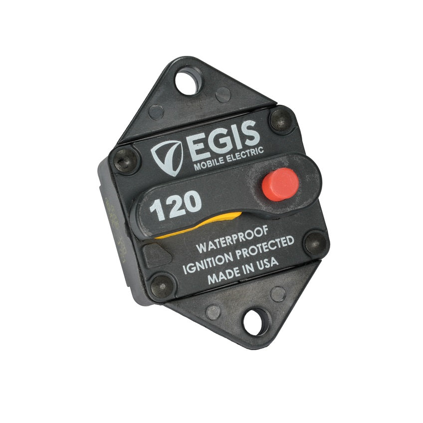 Egis Mobile Electronics 285-Series 120 Amp Circuit Breaker Panel Mount - Part Number 4706-120