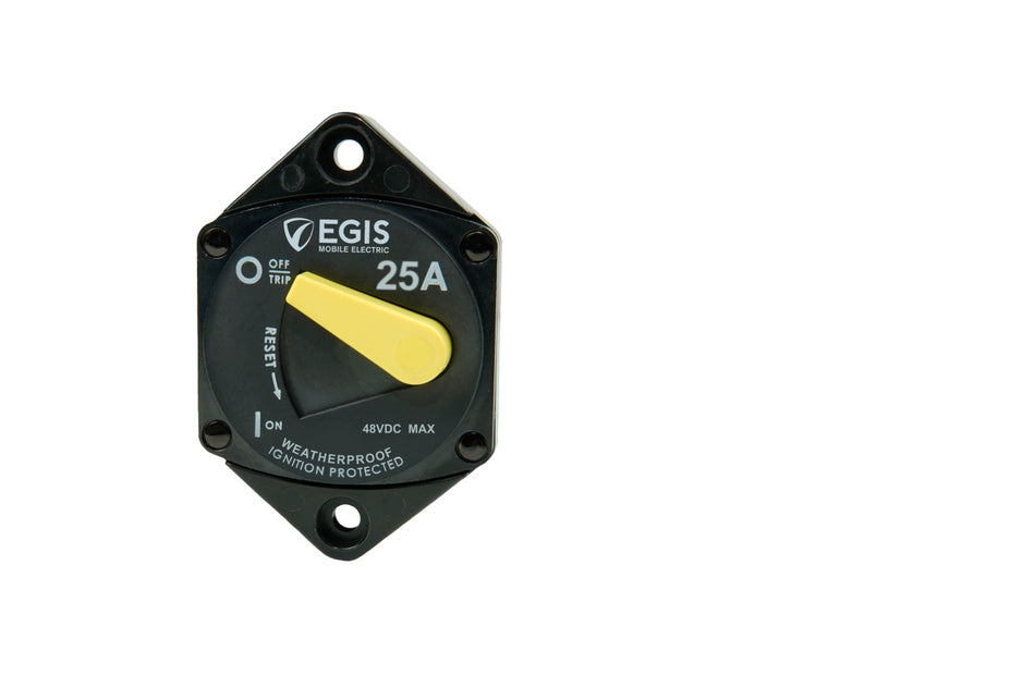 Egis Mobile Electronics 87-Series 25 Amp Circuit Breaker Panel Mount - Part 4707-025