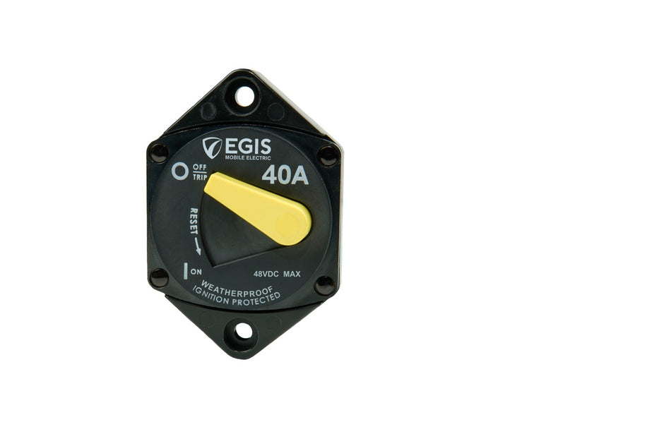 Egis Mobile Electronics 4707-040 87-Series 40 Amp Circuit Breaker Panel Mount