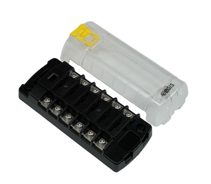 Egis Mobile Electronics EGIS RT Fuse Block 6 - 6 Independent Circuits with Cover
