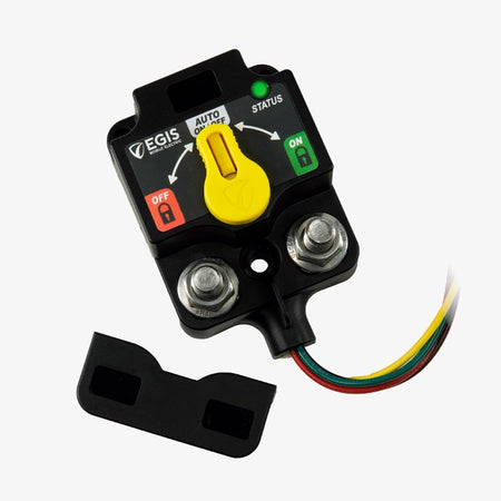 Egis Mobile Electronics 8710-1500 XD Single Remote Battery Switch with Knob and Tinned Wires