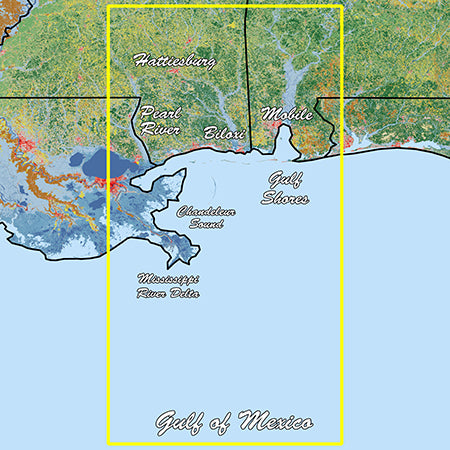 Garmin Mississippi Sound Standard Mapping Professional - Part Number 010-C1185-00