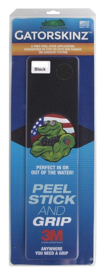 Gator Guard Gator Skinz Step Pad 4in x 16in Black Grit - Non-Slip Traction Pad for Watercraft and More