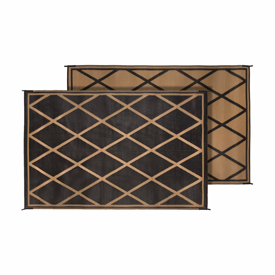 MAT DIAMOND 8X20 BLACK/BEIGE