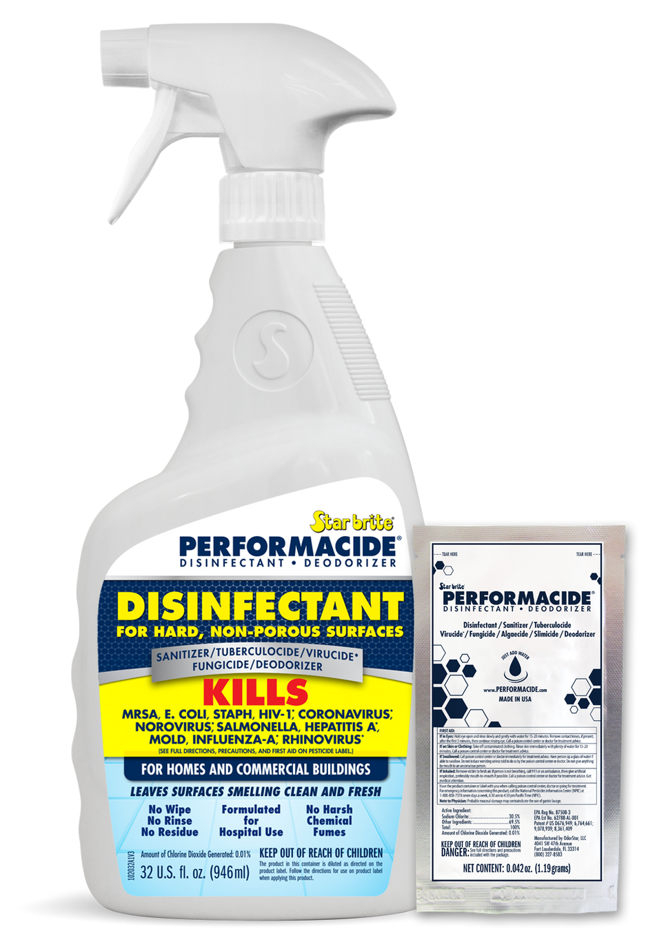 Performacide Disinf 32 OZ. Sng Kit - 102032