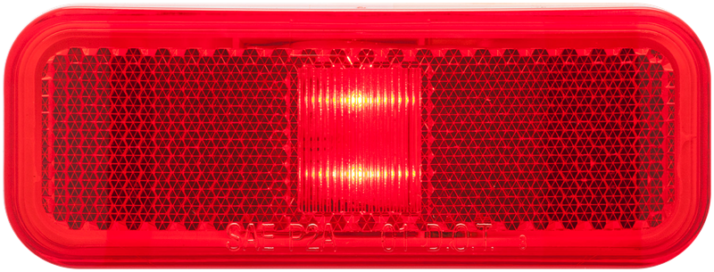 LED Mark Rect 2 Diode 2Wire Red Poly - MCL40RBP