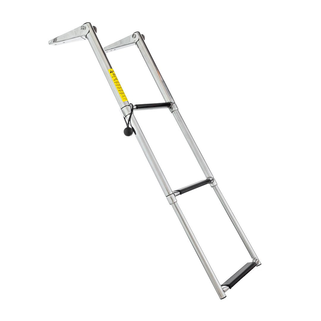 Attwood Mari LDR 3 Step Telescope - Adjustable Marine Ladder for Boats