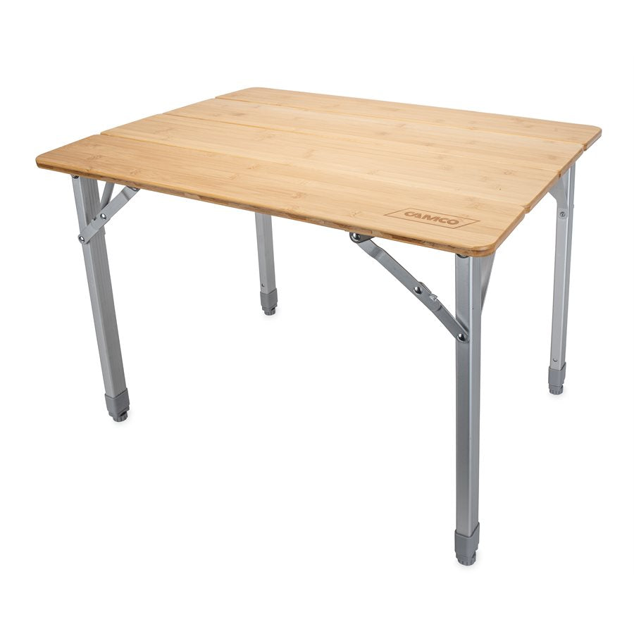 BAMBOO FOLDING TABLE W/AL LEGS ADJ