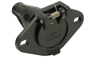 6-WAY SOCKET W/BOOT BULK