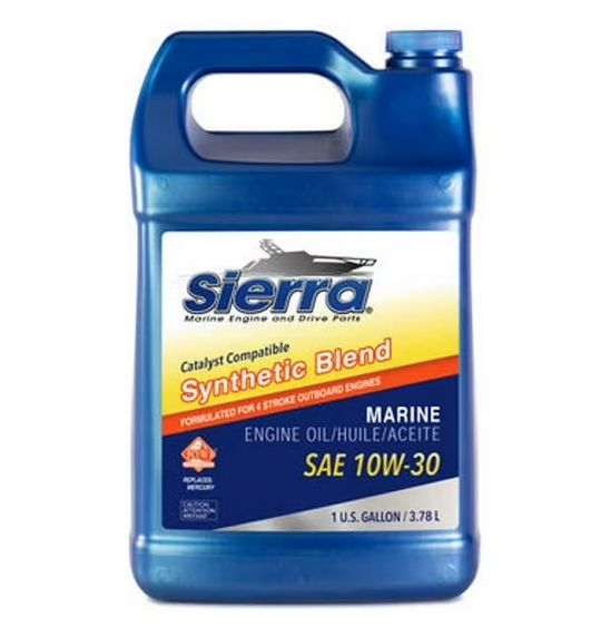 SIERRAMARINE 10W-30 Semi-Synthetic Cat Compatible Engine Oil * 1 Quart
