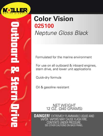 CLR/VSN ENAMEL GLOSS BLACK