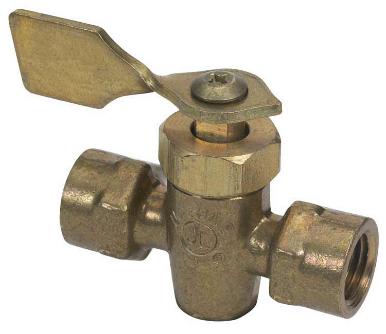 1/4 FNPT M/F BRASS SHUT-OFF