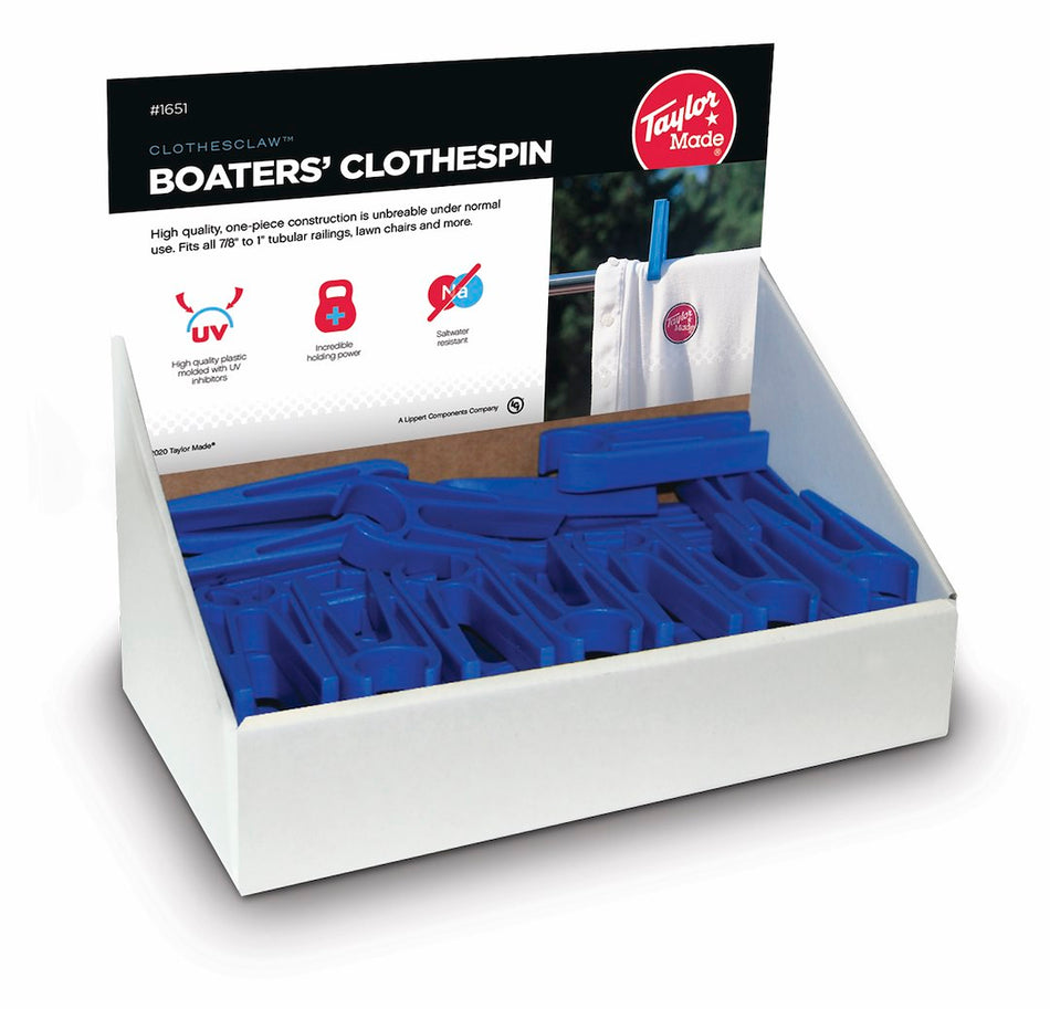 Boaters Clothspin Display Box W 48 - 1651
