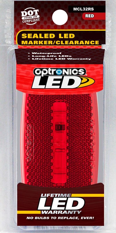 LED M/c;oval;wht; Red - MCL32RS