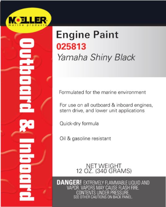 YAMAHA SHINY BLACKENGINEPAINT