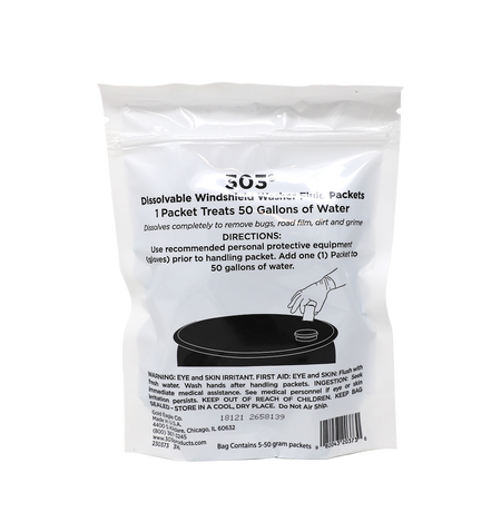 303 WINDSHLD WASHR PKTS  50 GRAM PA