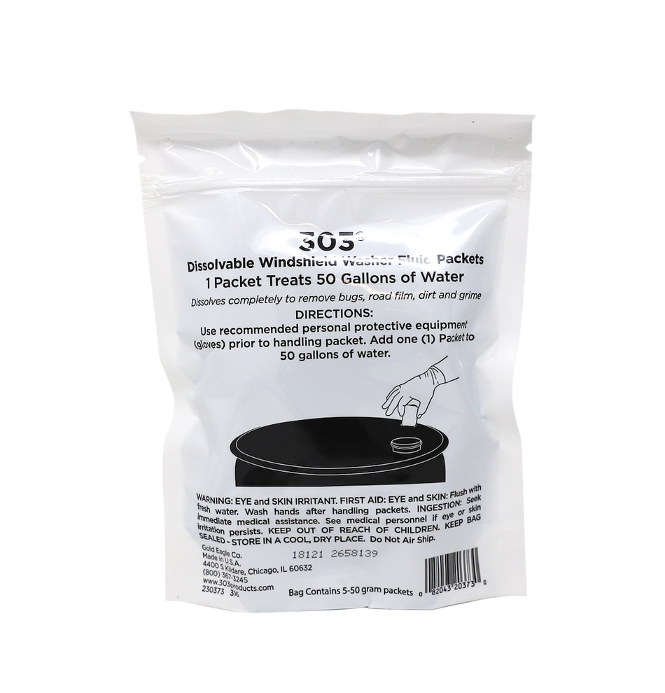 303 WINDSHLD WASHR PKTS  50 GRAM PA
