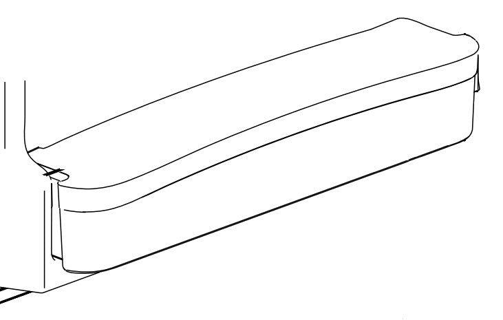 KIT-SERV-DOOR BIN-CURVED SH LLW