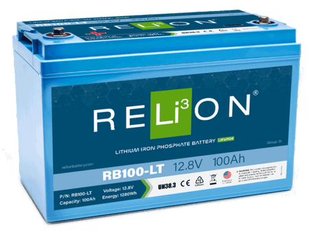 RELION RB100LT 12.8V 100AH Lithium Iron Phosphate Battery