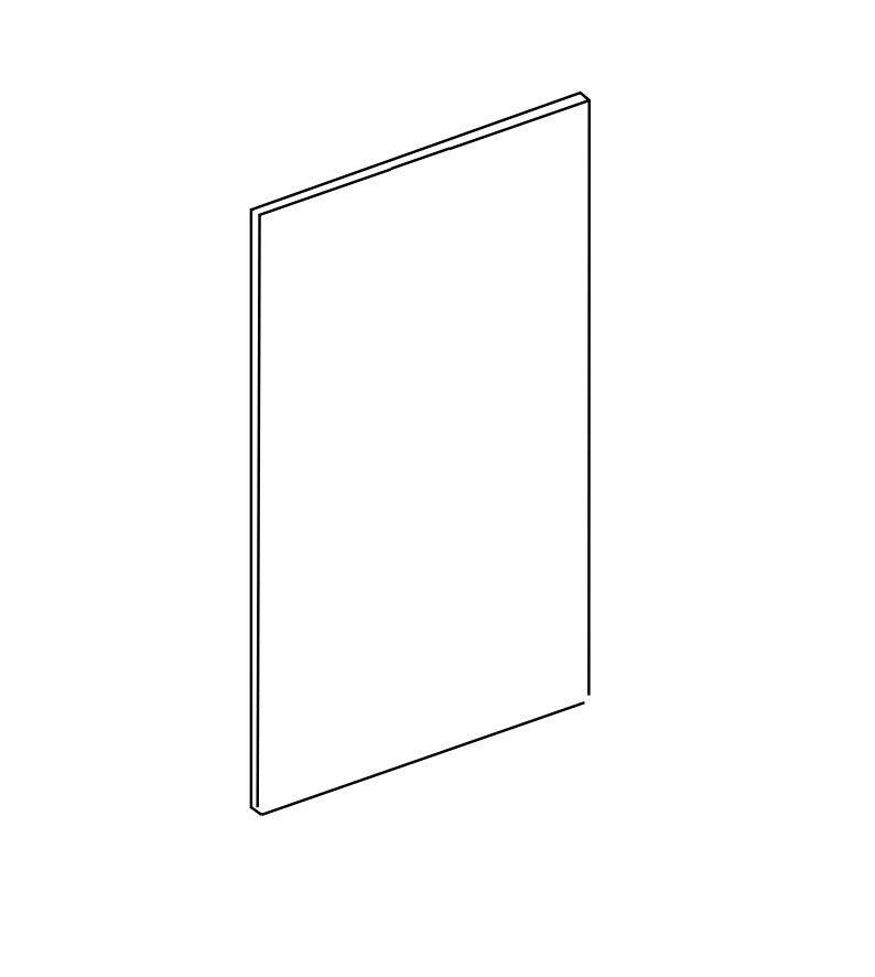 PANEL-DOOR-BLACK ACRYLIC