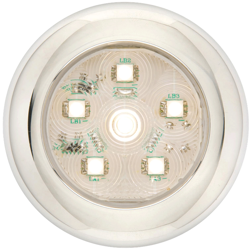 LED Round Utility; 6 Diode; Clear; - UCL60CBP