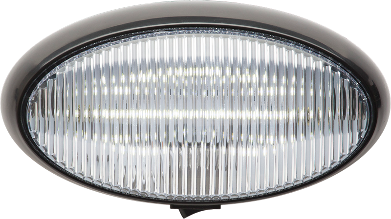 LED Porch;oval;switch; Blk Base:clr - RVPLL13CBP