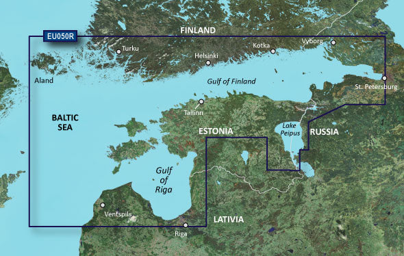 GARMIN CARTO G3V VEU050R - Gulf of Finland-Riga Map