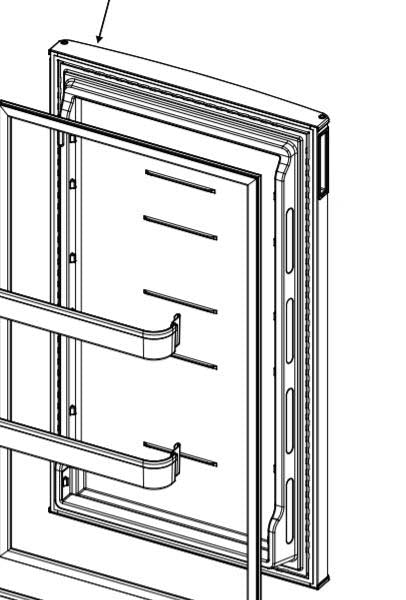 FRESHFOOD DOOR AND GASKET SS